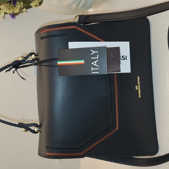 Roberta Rossi tophandle black bag x12-blk Italy - Picture 3 of 17
